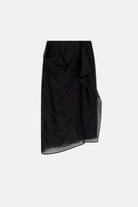 MKDT Studio NIRI SILK ORGANZA SKIRT Skirts BLACK QUARTZ