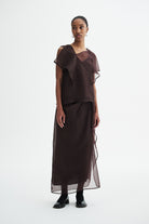 MKDT Studio NIRI SILK ORGANZA SKIRT Skirts FIG