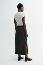 MKDT Studio NUNA LIGHT WEIGHT WOOL Skirts DEEP BROWN