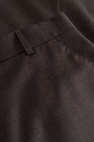 MKDT Studio NUNA LIGHT WEIGHT WOOL Skirts DEEP BROWN