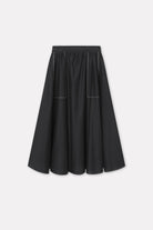 Mark Kenly Domino Tan Nanda Sheer Cotton Skirts BLACK