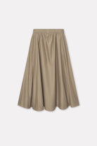 Mark Kenly Domino Tan Nanda Sheer Cotton Skirts KHAKI