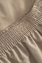 Mark Kenly Domino Tan Nanda Sheer Cotton Skirts KHAKI