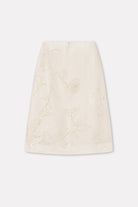 Mark Kenly Domino Tan Natalya-atelier Silk Wool Twill Skirts IVORY