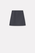 Mark Kenly Domino Tan Niala Textured Wool Skirts ANTHRACIT