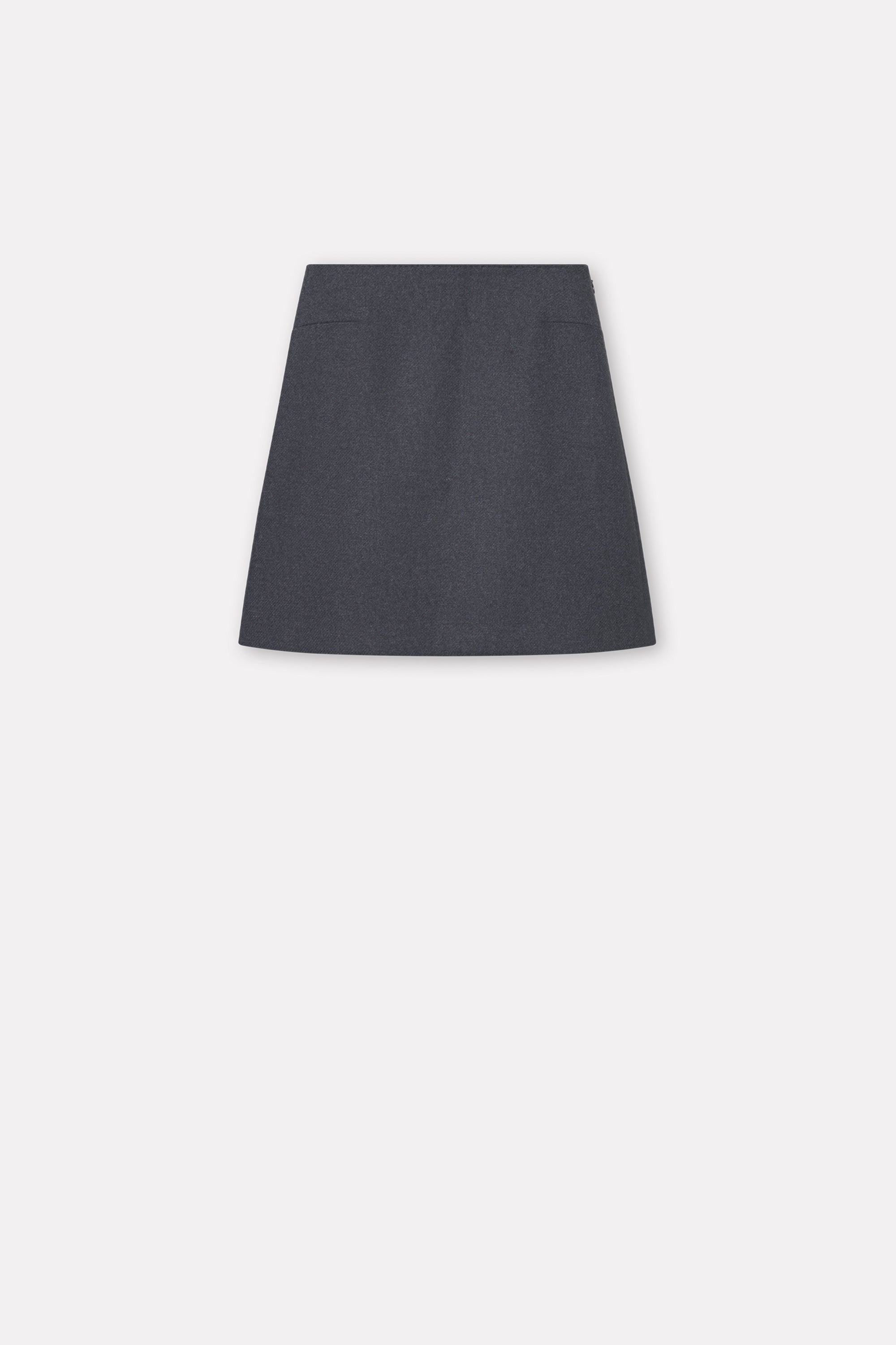 Mark Kenly Domino Tan Niala Textured Wool Skirts ANTHRACIT