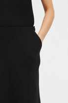 Mark Kenly Domino Tan Nimo Crepe Georgette Skirts BLACK