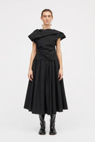 MKDT Studio Novo Crinkle Tech Skirts BLACK