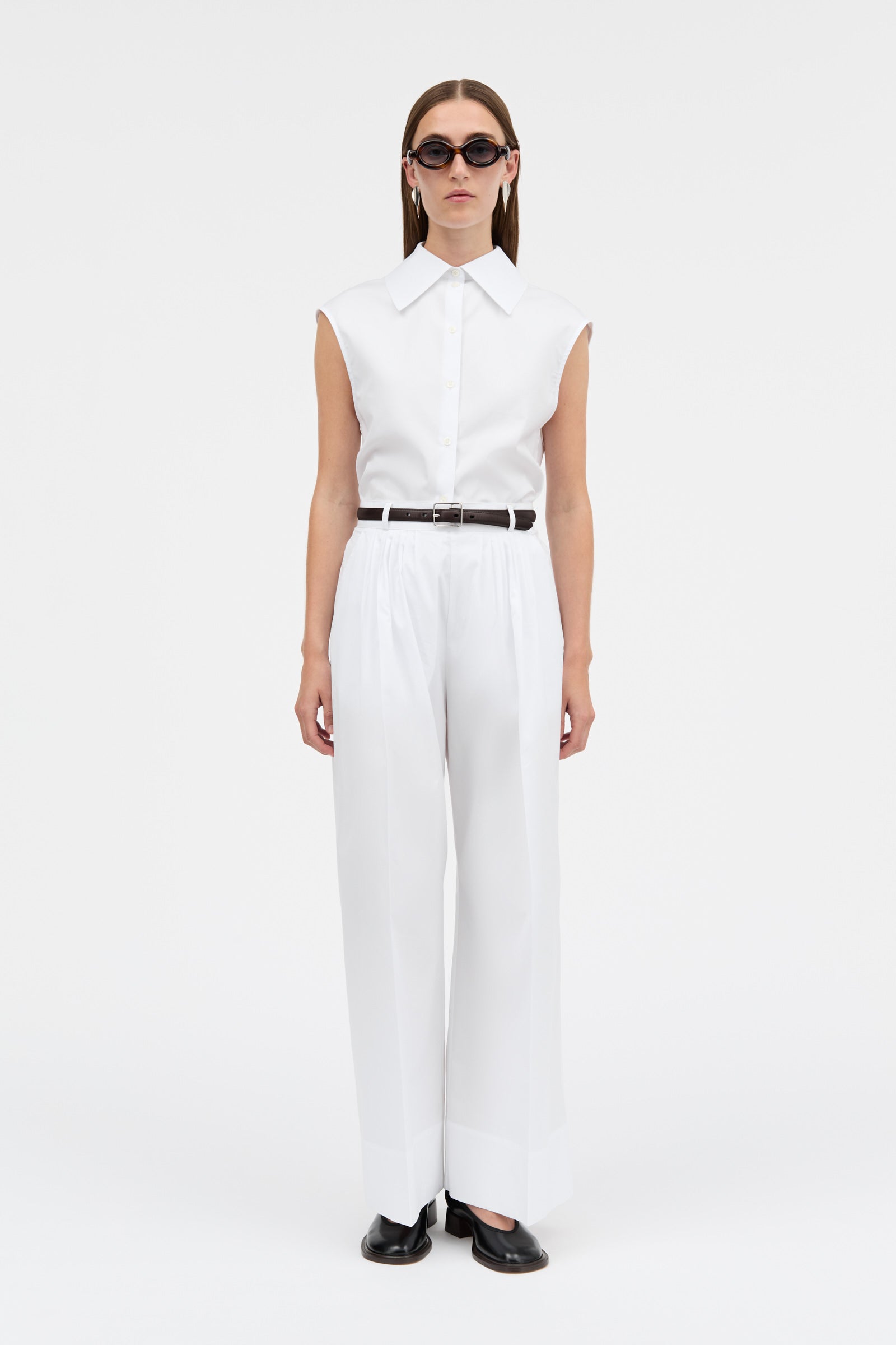 MKDT Studio PAJI MKDT SIGNATUREPOPLIN Pants WHITE