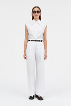MKDT Studio PAJI MKDT SIGNATUREPOPLIN Pants WHITE