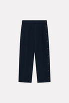 MKDT Studio PANNE CREPE GEORGETTE Pants NAVY