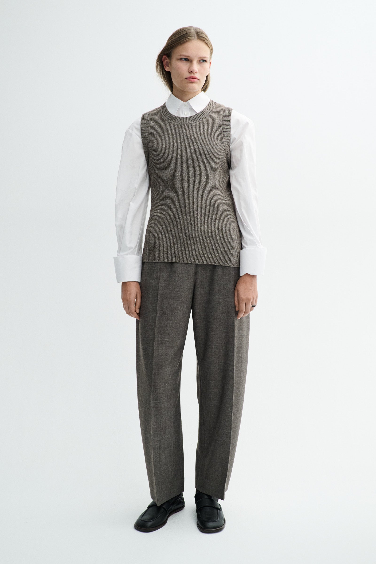 MKDT Studio PAVOT TRANSEASONAL WOOL Pants MINK