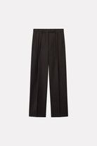 MKDT Studio POMI LIGHT WEIGHT WOOL Pants DEEP BROWN