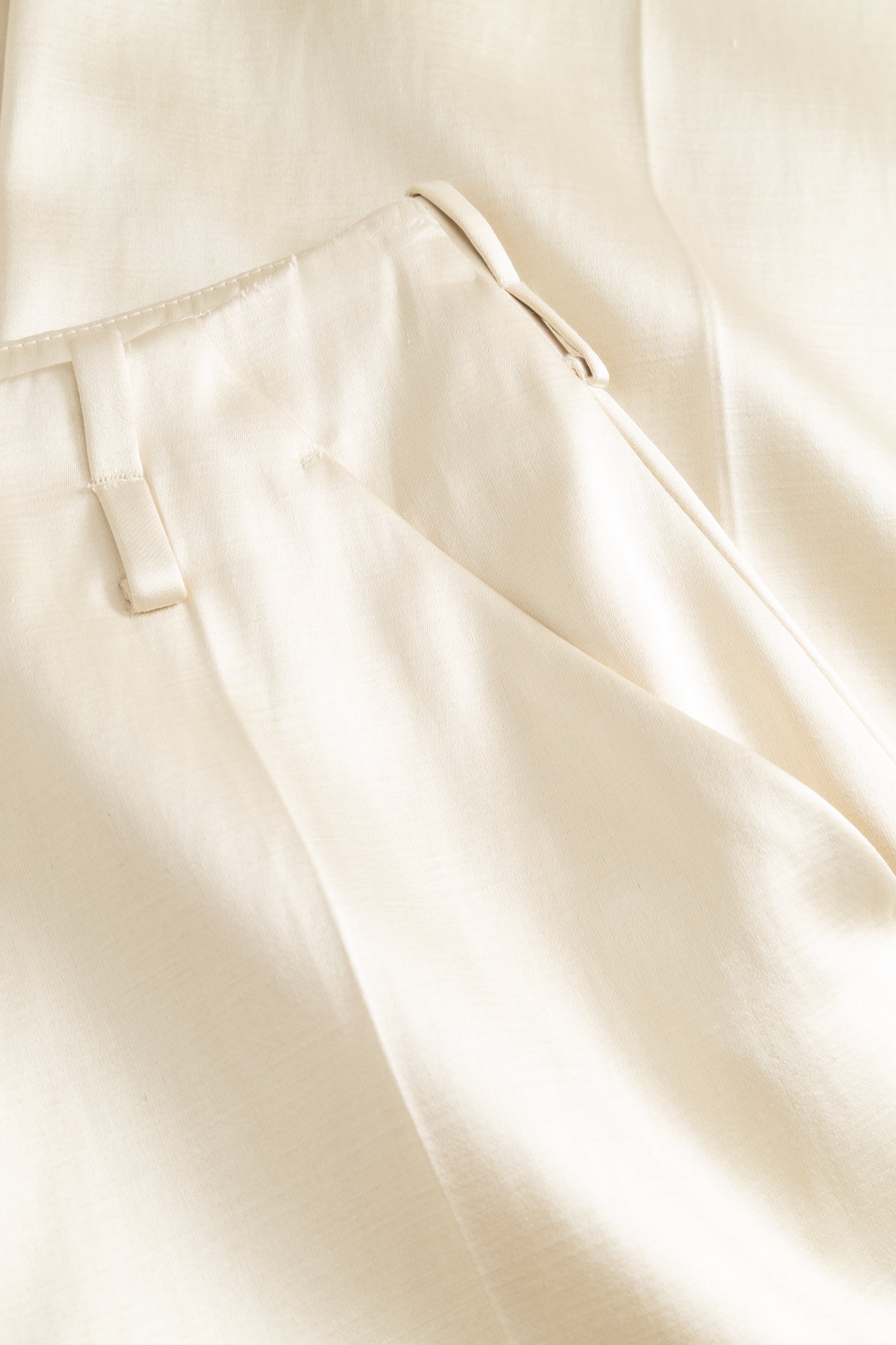 MKDT Studio PRALA-ATELIER SHINY TROUSERS Pants METALIC CREAM