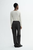 MKDT Studio PRISKA LIGHT WEIGHT WOOL Pants DEEP BROWN