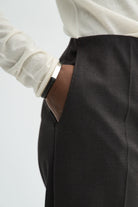 MKDT Studio PRISKA LIGHT WEIGHT WOOL Pants DEEP BROWN