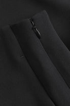 Mark Kenly Domino Tan Pallas Crepe Georgette Pants BLACK