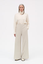 MKDT Studio Pandora Crepe Georgette Pants SAND