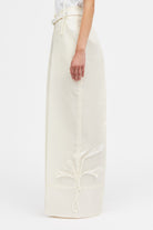 Mark Kenly Domino Tan Pashi-atelier Silk Wool Twill Pants IVORY