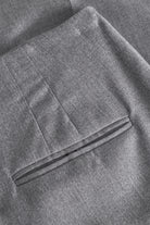 Mark Kenly Domino Tan Priska Light Wool Pants GREY MELANGE
