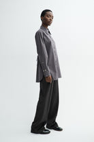 MKDT Studio SEBASTIANA CHECK POPLIN Shirts CHARCOAL CHECK