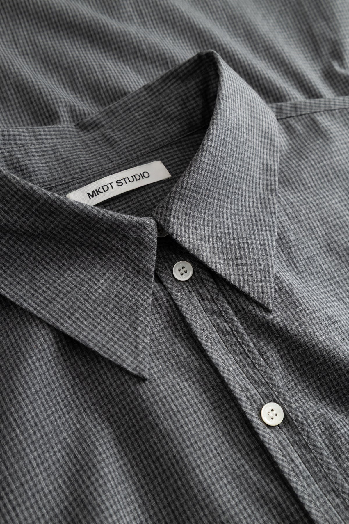 MKDT Studio SEBASTIANA COTTON POPLIN Shirts GREY MELANGE