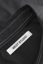 Mark Kenly Domino Tan Sadja Sheer Cotton Shirts BLACK