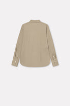 Mark Kenly Domino Tan Sadja Sheer Cotton Shirts KHAKI