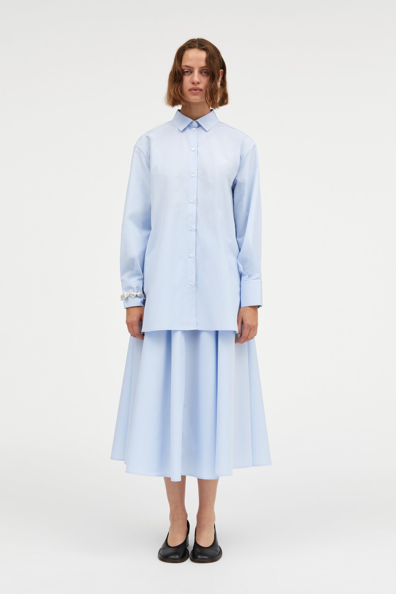 MKDT Studio Sevasti Poplin Shirts LIGHT BLUE