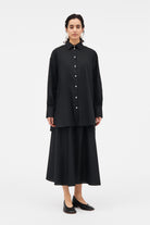MKDT Studio Sevasti Sheer Cotton Organic Shirts BLACK