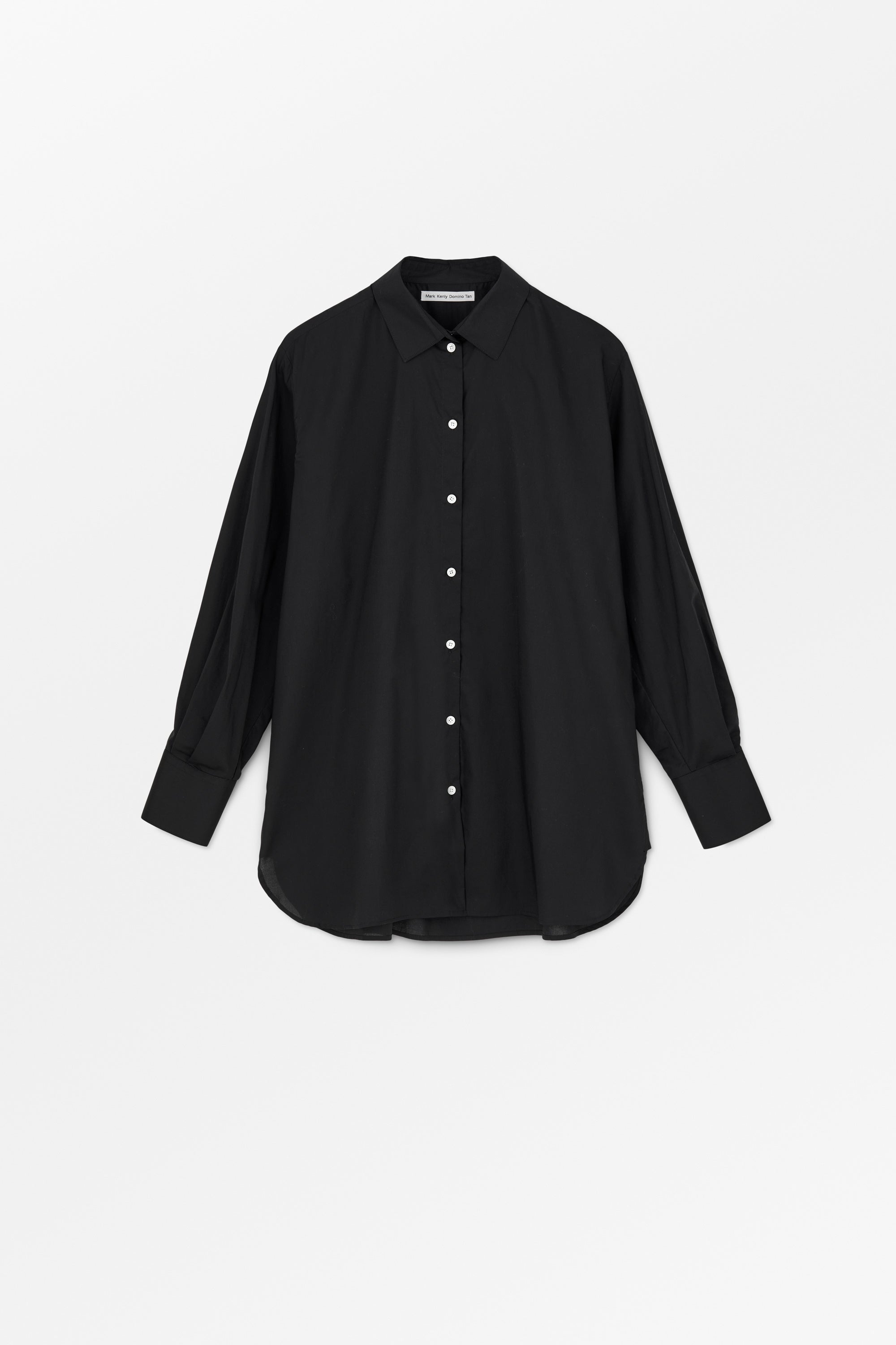 MKDT Studio Sevasti Sheer Cotton Organic Shirts BLACK