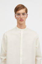Mark Kenly Domino Tan Simon-atelier Silk Wool Twill Shirts IVORY