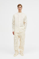 Mark Kenly Domino Tan Simon-atelier Silk Wool Twill Shirts IVORY