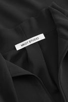 Mark Kenly Domino Tan Siva Crepe Georgette Blouses BLACK