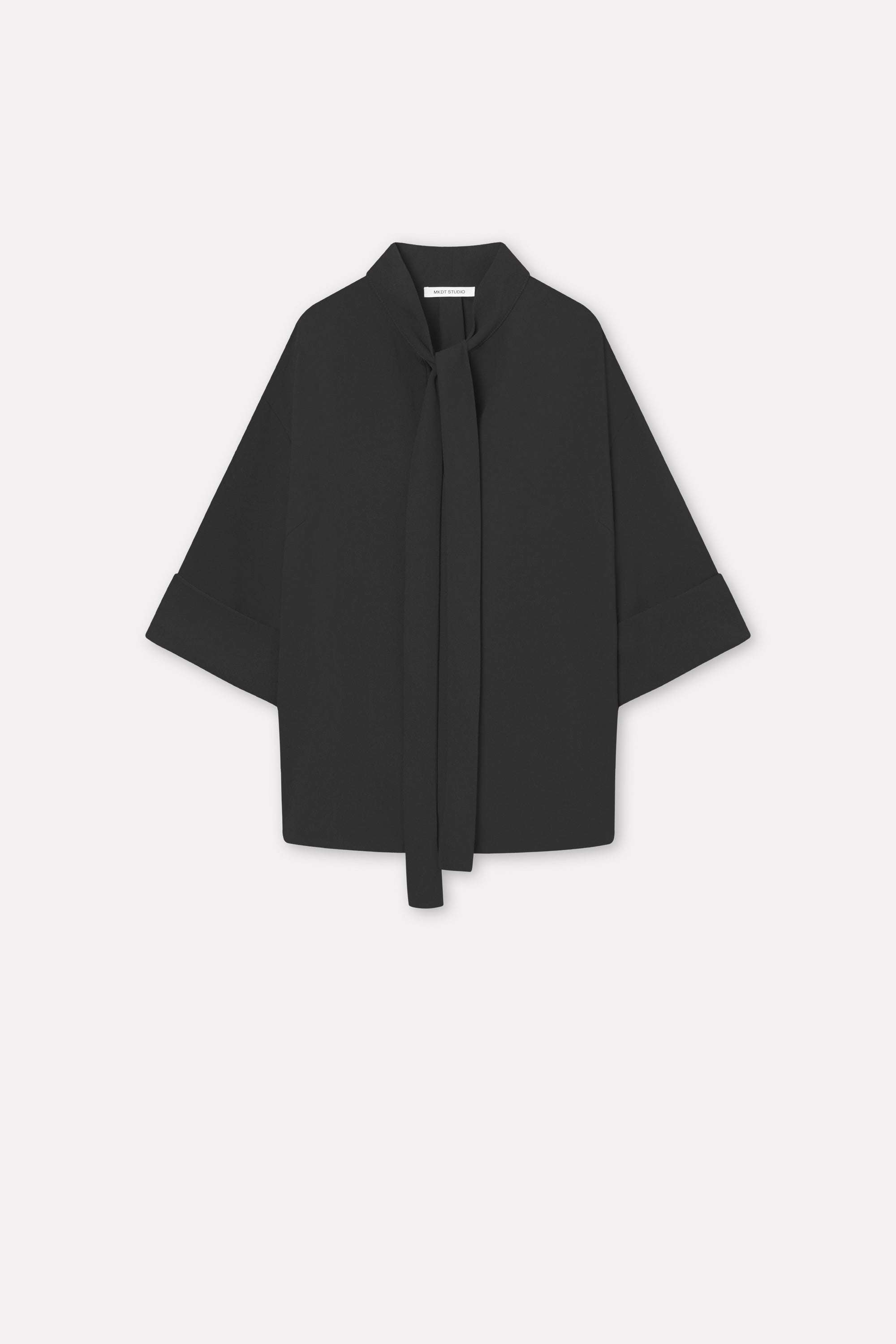 Mark Kenly Domino Tan Siva Crepe Georgette Blouses BLACK