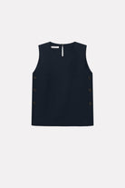 MKDT Studio TENA CREPE GEORGETTE Tops NAVY