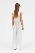 MKDT Studio TILLIE-ATELIER SILK WOOL TWILL Blouses LIGHT GREY LAVENDER