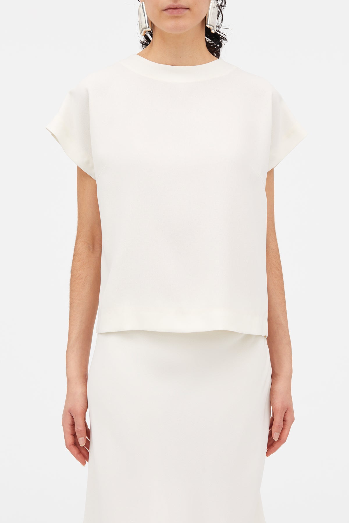 MKDT Studio Tine Crepe Georgette Blouses IVORY