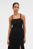MKDT Studio True Top Blouses BLACK