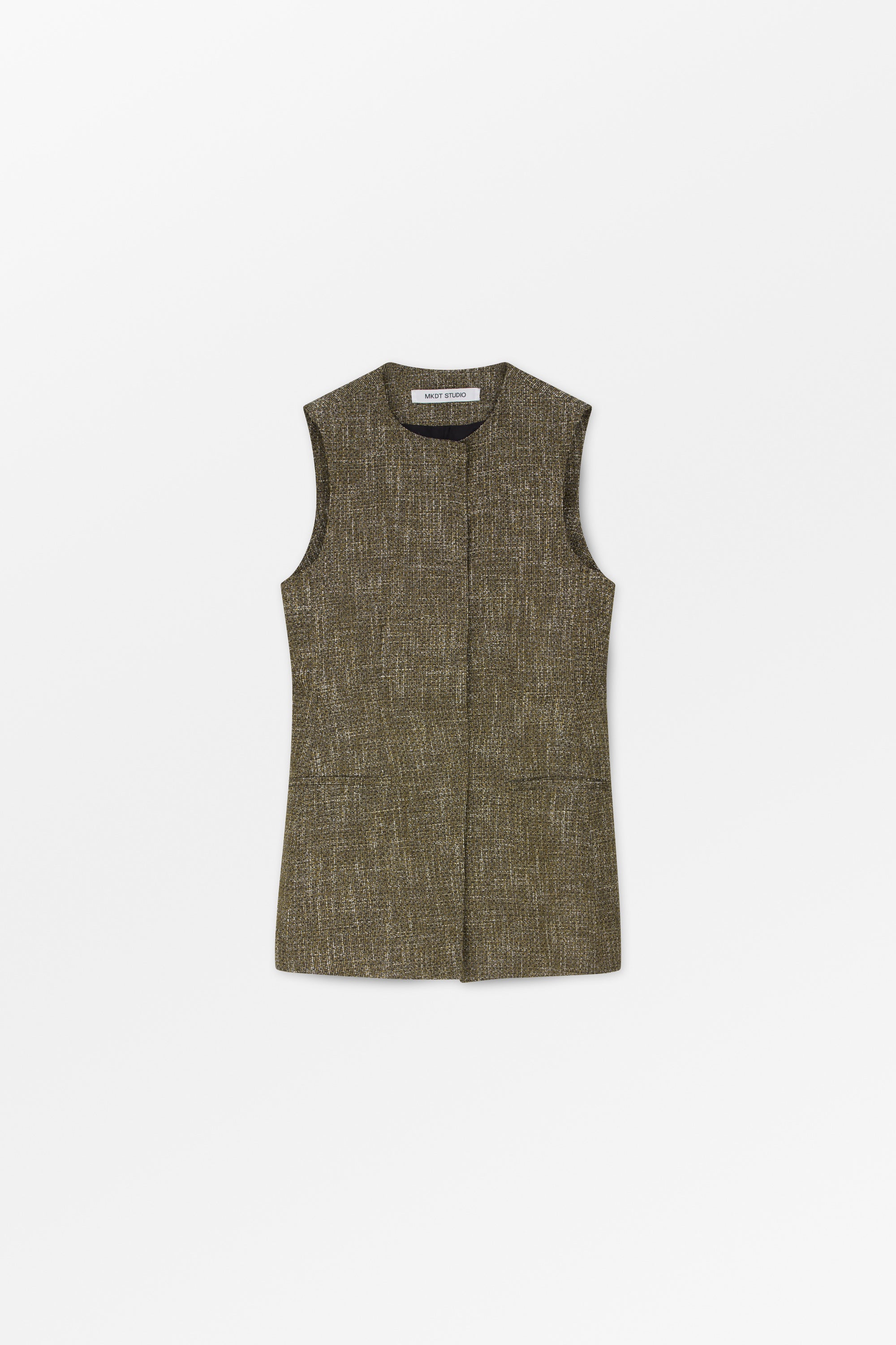 MKDT Studio VALI LIGHT TWEED Vest SEPIA MELANGE