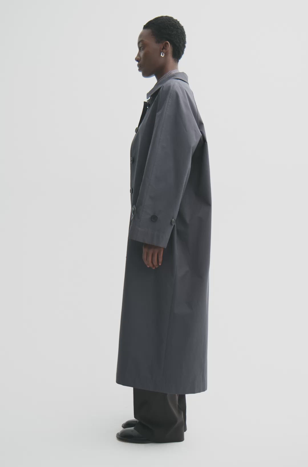 MKDT Studio CARO HALF PANAMA Coats DARK NAVY