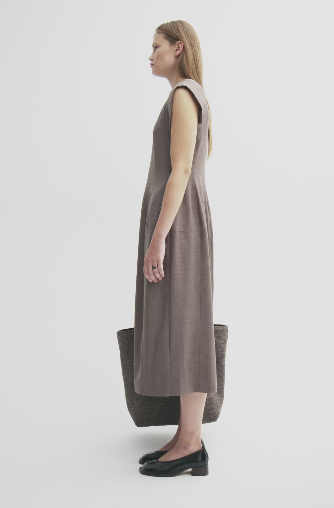 MKDT Studio DISI TRANSEASONAL WOOL Dresses MINK