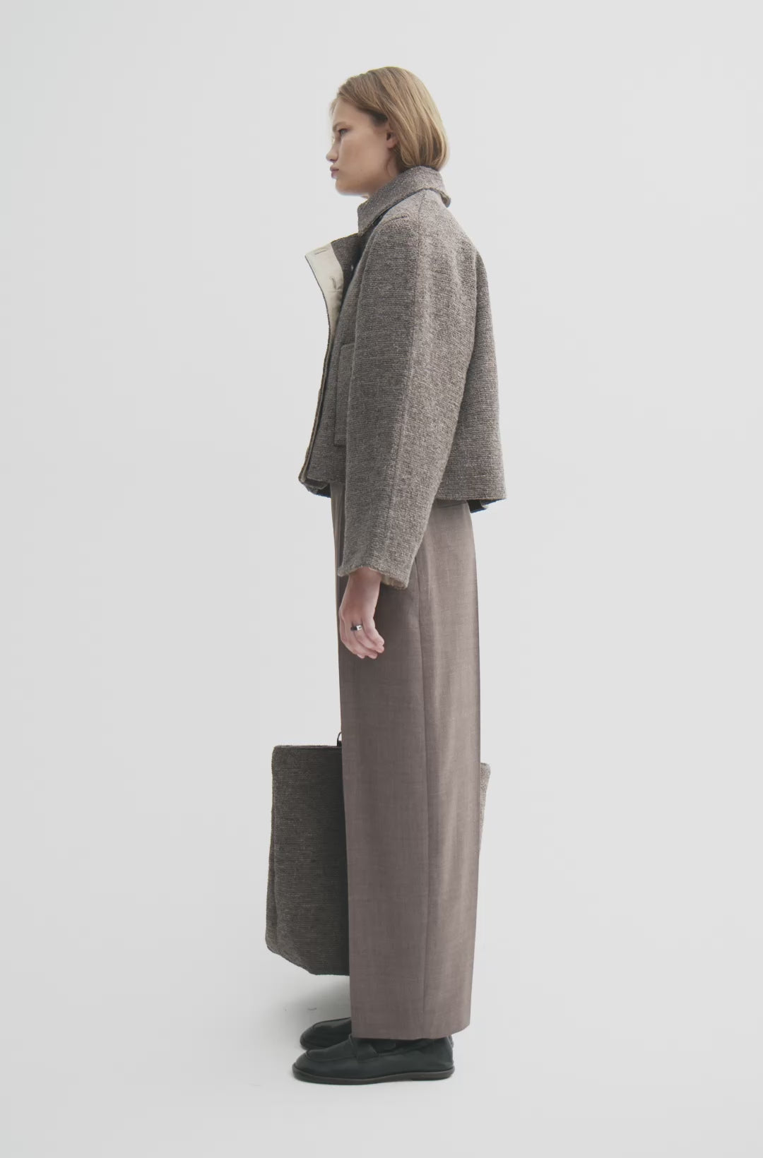 MKDT Studio CLARISSA STRUCTURE BLEND Coats MINK MELANGE