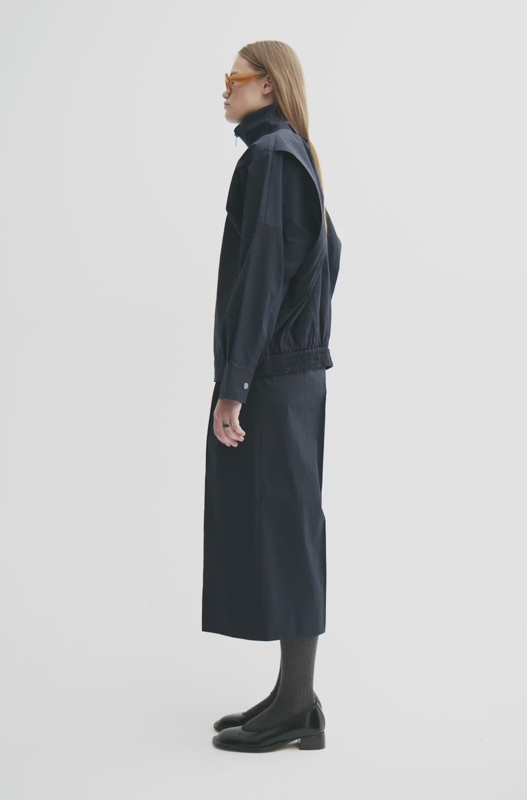 MKDT Studio PRIMA CRISP TECH Pants DARK NAVY