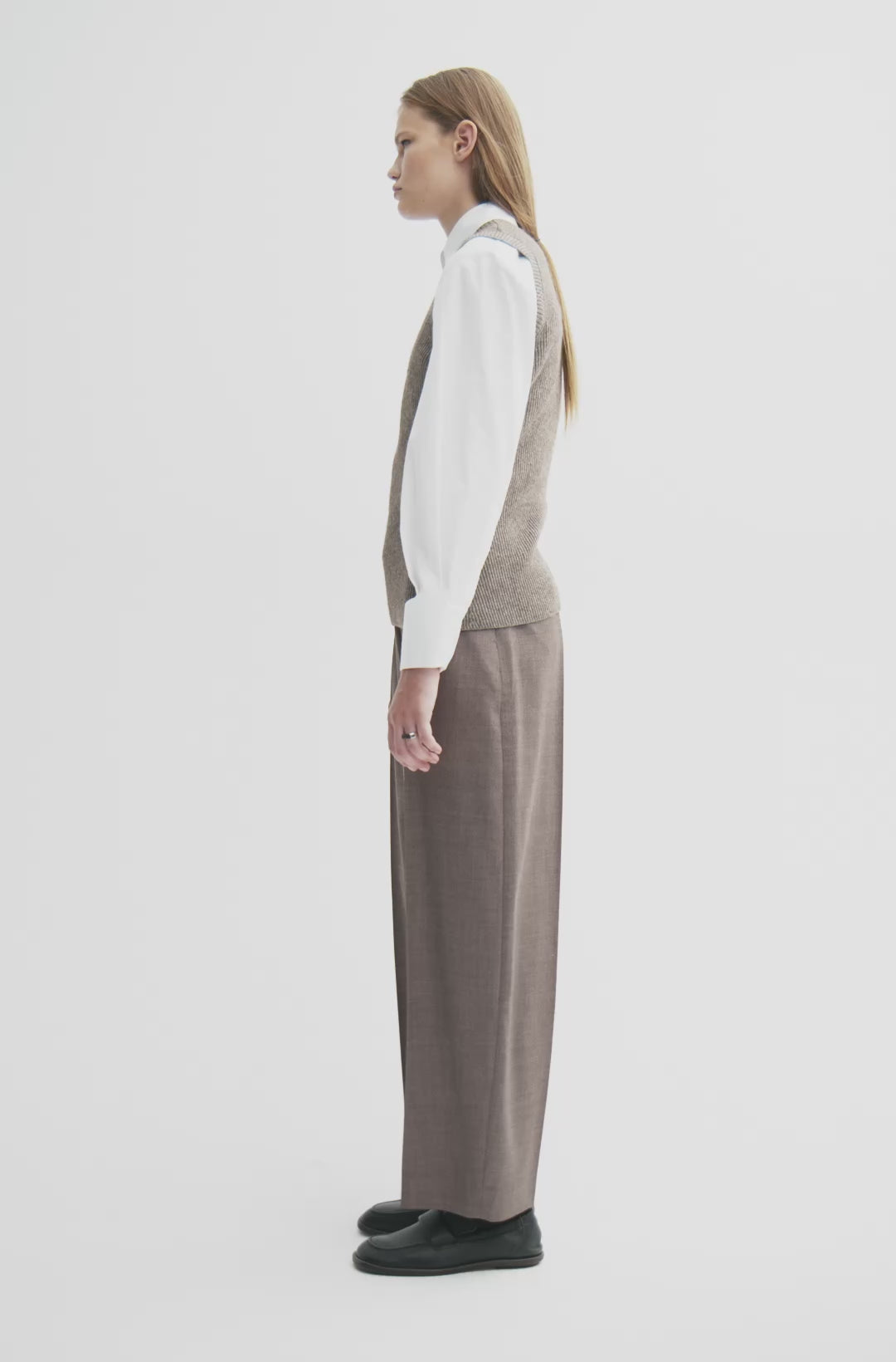 MKDT Studio PAVOT TRANSEASONAL WOOL Pants MINK